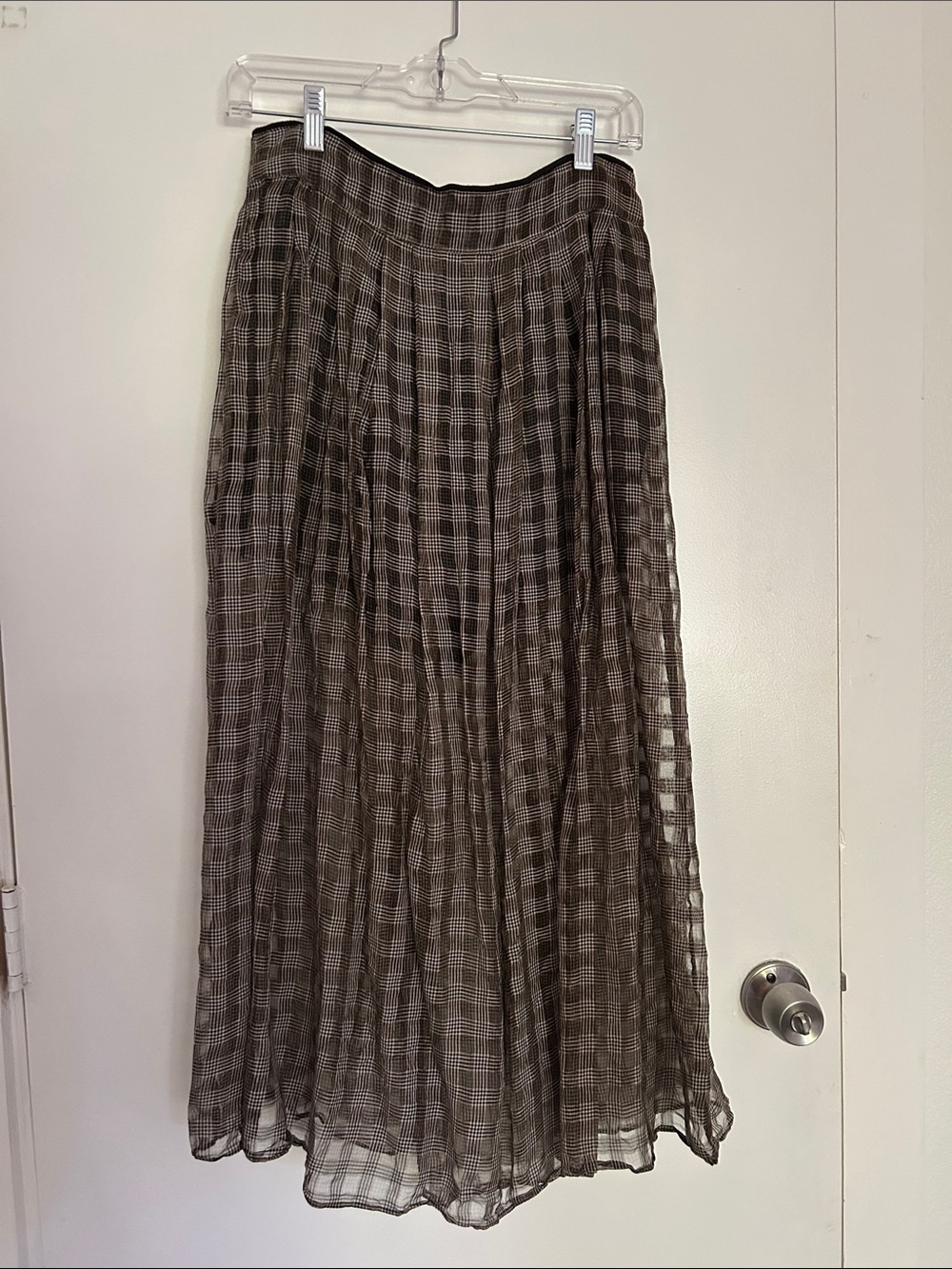 Billy Reid Plaid sheer Skirt